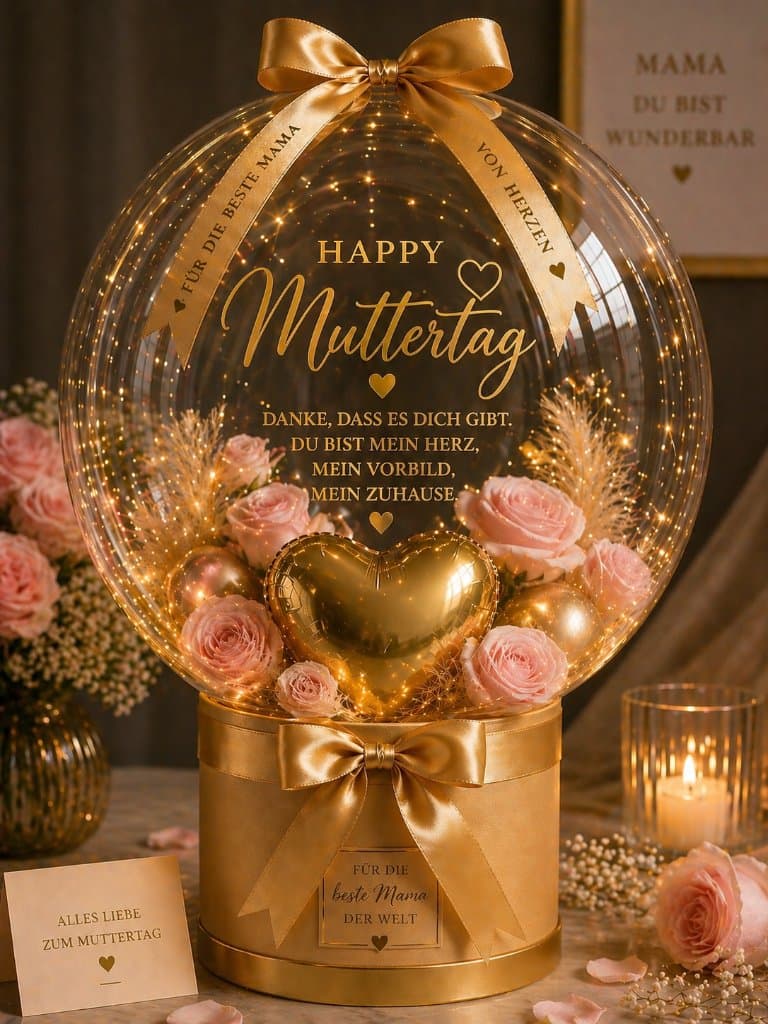 Muttertag Ballon — Personalisierter Bubble Ballon Basel